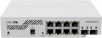 Настраиваемый коммутатор Mikrotik CSS610-8G-2S+IN