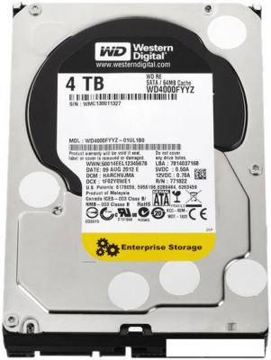 Жесткий диск WD RE 4TB (WD4000FYYZ)