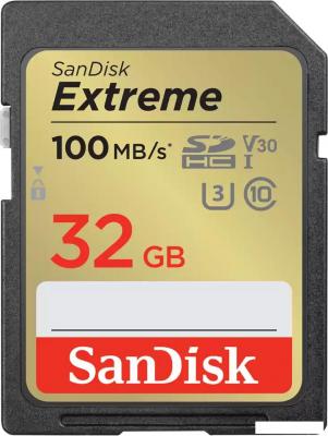 Карта памяти SanDisk Extreme SDHC SDSDXVT-032G-GNCIN 32GB