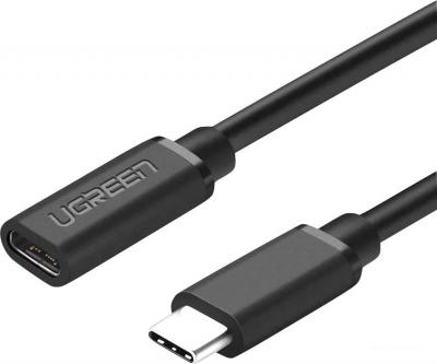 Удлинитель Ugreen USB Type-C - USB Type-C ED008 40574 (0.5 м, черный)