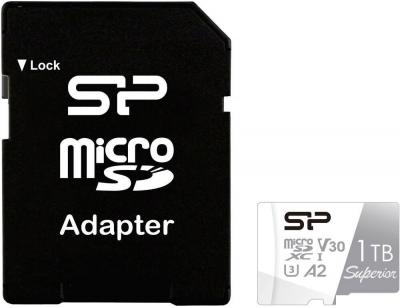 Карта памяти Silicon-Power Superior microSDXC SP001TBSTXDA2V20SP 1TB (с адаптером)