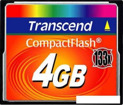 Карта памяти Transcend 133x CompactFlash 4 Гб (TS4GCF133)