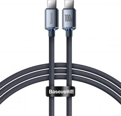 Кабель Baseus CAJY000601 USB Type-C - USB Type-C (1.2 м, черный)