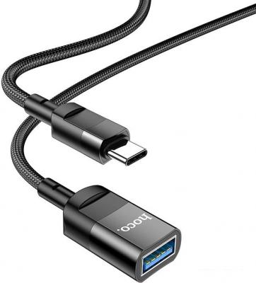 Кабель Hoco U107 USB Type-A - USB Type-C (1.2 м, черный)