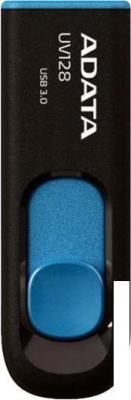 USB Flash ADATA DashDrive UV128 64GB (черный/синий)