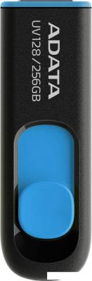 USB Flash ADATA DashDrive UV128 256GB (черный/синий)