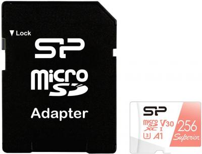 Карта памяти Silicon-Power Superior A1 microSDXC SP256GBSTXDV3V20SP 256GB