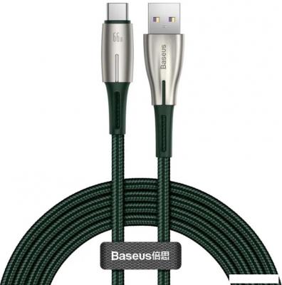 Кабель Baseus CATSD-M06 USB Type-A - USB Type-C (1 м, зеленый)