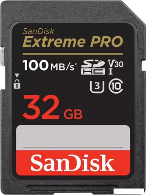 Карта памяти SanDisk Extreme PRO SDHC SDSDXXO-032G-GN4IN 32GB