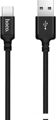 Кабель Hoco X14 USB Type-C (2 м, черный)