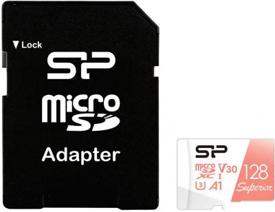 Карта памяти Silicon-Power Superior A1 microSDXC SP128GBSTXDV3V20SP 128GB