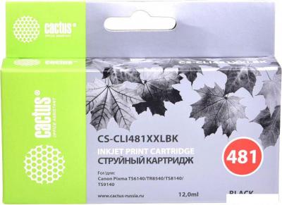 Картридж CACTUS CS-CLI481XXLBK (аналог Canon CLI-481XXL BK)