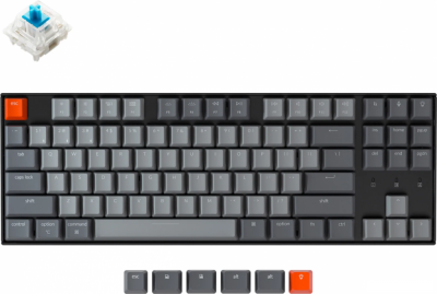 Клавиатура Keychron K8 White LED K8-G2-RU (Gateron G Pro Blue)