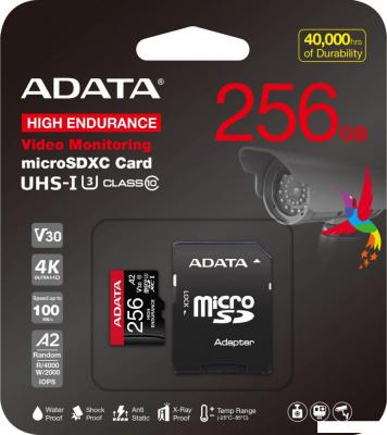 Карта памяти ADATA High Endurance 256Gb AUSDX256GUI3V30SHA2-RA1