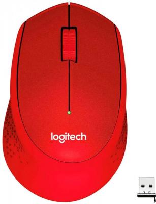 Мышь Logitech M330 Silent Plus (красный)