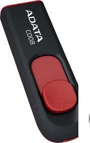 USB Flash ADATA C008 Black+Red 32 Гб (AC008-32G-RKD)