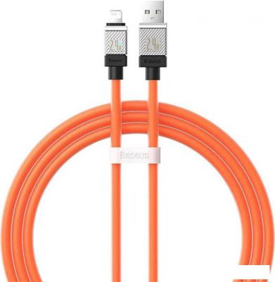 Кабель Baseus CoolPlay Series Fast Charging Data Cable 2.4A USB Type-A - Lightning (1 м, оранжевый)