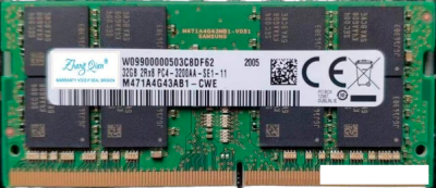 Оперативная память Samsung 32ГБ DDR4 SODIMM 3200 МГц M471A4G43BB1-CWE