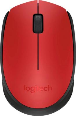 Мышь Logitech M171 (красный/черный)