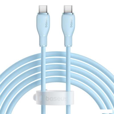 Кабель Baseus Pudding Series USB Type-C - USB Type-C (2 м, голубой)