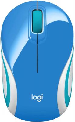 Мышь Logitech M187 (голубой)