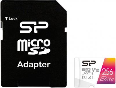 Карта памяти Silicon-Power Elite A1 microSDXC SP256GBSTXBV1V20SP 256GB