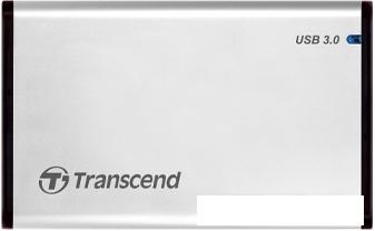 Бокс для накопителей 2.5" Transcend StoreJet 25S3 (серебристый)