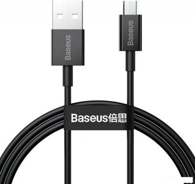 Кабель Baseus CAMYS-01 USB Type-A - microUSB (1 м, черный)