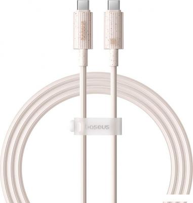 Кабель Baseus Habitat Series Fast Charging Cable 100W USB Type-C - USB Type-C (1 м, бежевый)