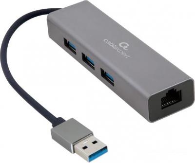 USB-хаб  Cablexpert A-AMU3-LAN-01