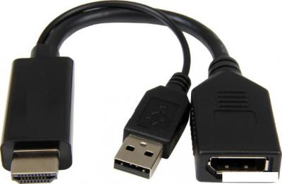 Кабель Cablexpert A-HDMIM-DPF-01 HDMI - DisplayPort (0.1 м, черный)